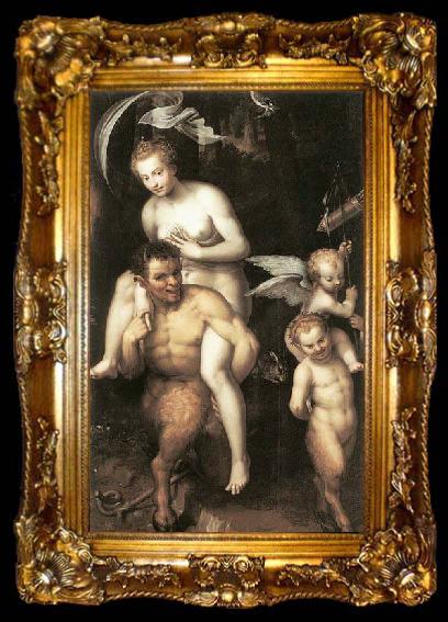 framed  Dirck de Quade van Ravesteyn Venus Riding a Satyr, ta009-2
